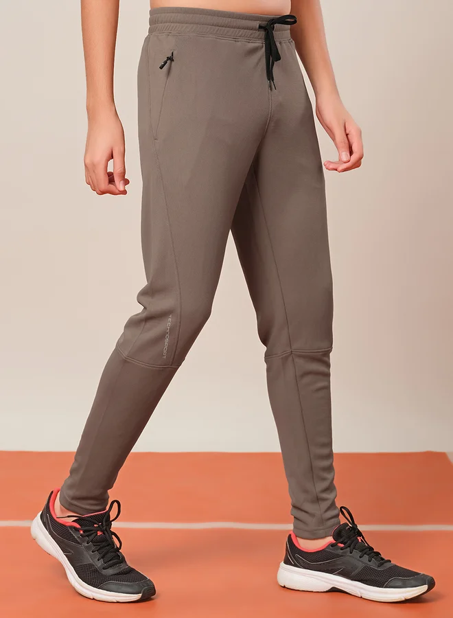 Technosport Solid Drawstring Waistband Track Pants