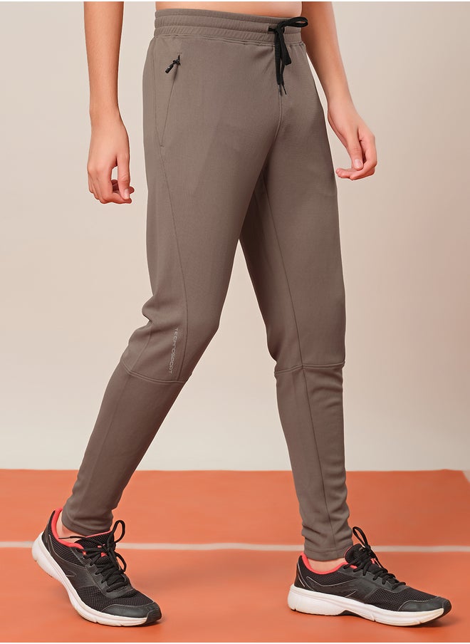 Technosport Solid Drawstring Waistband Track Pants  - Image 4
