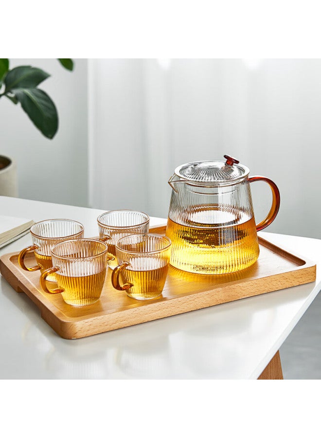 Yihutea Glass Tea Pot Tea Set With Tea Infuser, Large Capacity Tea Kettle For Brewing And Drinking Tea, Heat-resistant Tea Maker For Blooming Tea - Image 4