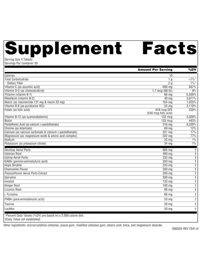 Source Naturals Hi-Stress B&C with Herbs - 120 Tablets - Image 4