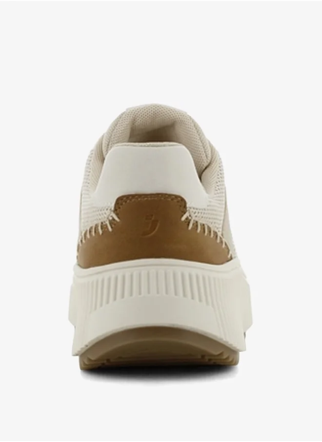 SJ Women's Colourblock Lace-Up Sneakers