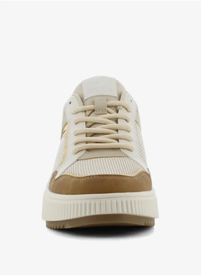 SJ Women's Colourblock Lace-Up Sneakers