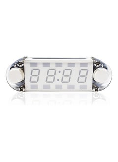 4-Digit Digital Clock DIY Kit LED Mixed Color Nixie Tube Table Desk USB-Powered with Countdown Timer Stopwatch Alarm Light for STEM Students Beginner White