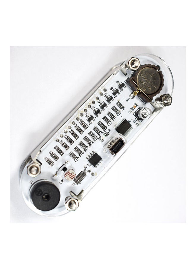 NIBEMINENT - 4-Digit Digital Clock DIY Kit LED Mixed Color Nixie Tube Table Desk USB-Powered with Countdown Timer Stopwatch Alarm Light for STEM Students Beginner White - Image 1