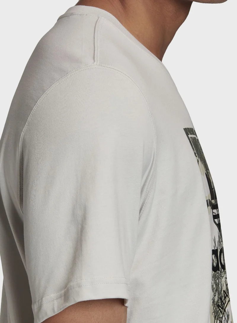 adidas Originals Camo Tongue Graphics Casual Men's T-Shirt