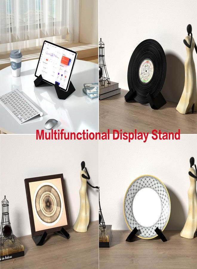 Webtrylics Webtrlics Cookbook Stand, Cookbook Holder for Kitchen,Black Recipe Book Holder for Counter,Wooden Plate Holder Display Stand for Tabletop (Black) - Image 5