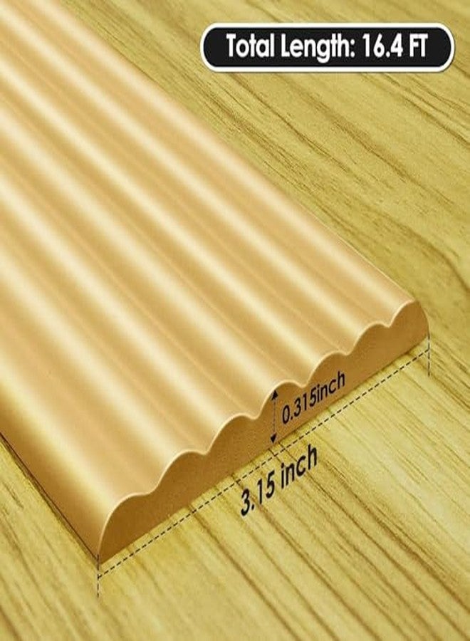 TEKCOOL 2-Meter, Table Protection Strip Protector, Extra Soft Foam Edge Safety Strip for Baby & Kids, Baby Proofing Corner Guards & Safety Bumper Edge for Table, Desk. (Golden-4pc) - Image 4