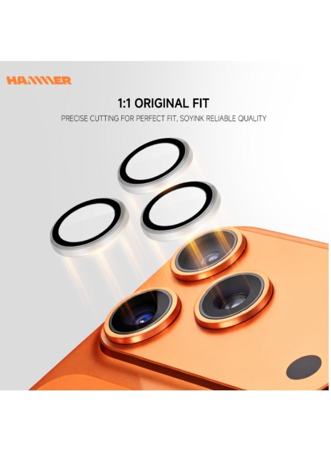 Hammer Complete Hammer Package for iPhone 17 Air comes with 2 transparent front protectors, a cover, and a slim crystal case that is anti-yellowing, drop-resistant, and has a tilt-adjustable lens protection. - Image 4