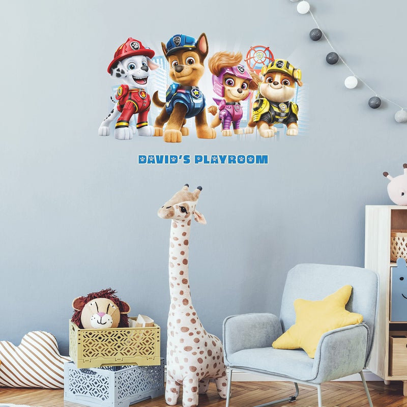 RoomMates RMK5122GM Paw Patrol Peel and Stick Giant Wall Decals with Alphabet for Personalization - Image 5