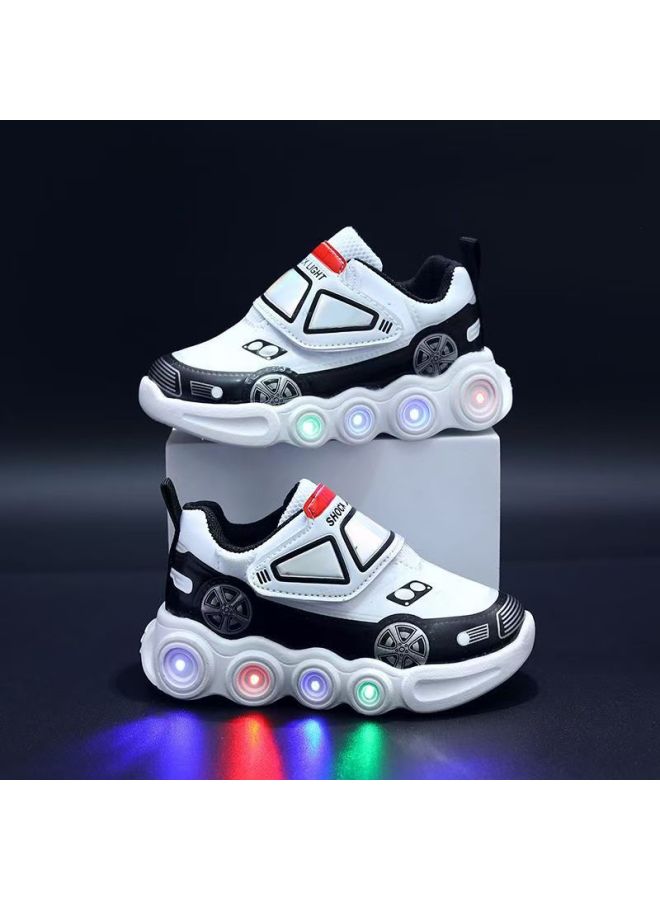 Children's Shoes  Spring And Summer New Style Cartoon Car Non-slip Sneakers For Boys And Girls With Velcro Fasteners Baby Shoes