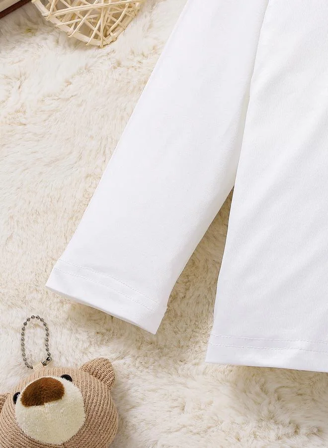 Take Two Take Two Boys Bear Graphic T-shirt and Checked Pants Set