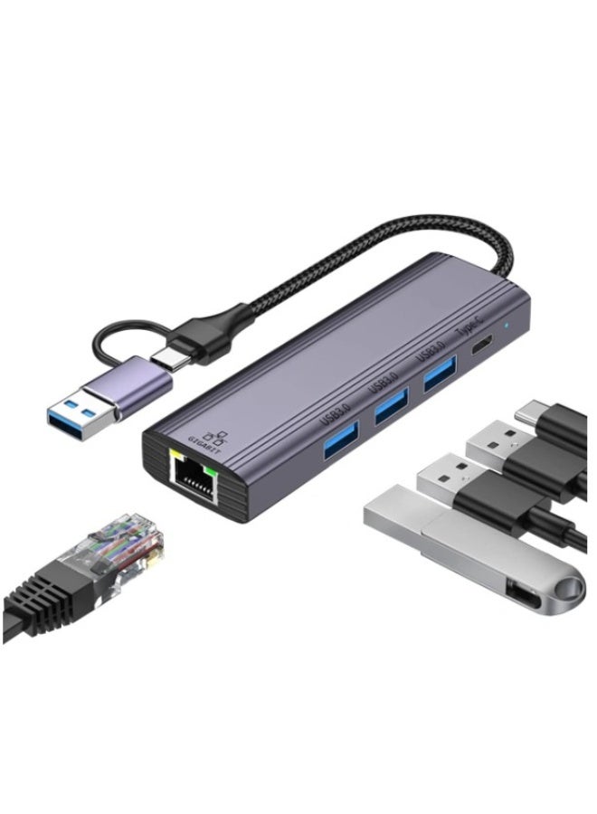 Haing محول متعدد الوظائف 5 في 1 USB/Type C - Image 4