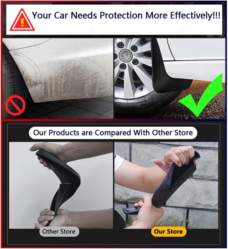 Mud Flaps for Toyota BZ5 2025 - Heavy Duty Splash Guards Fender Mud Guards Material Mudflaps Exterior Accessories 4-Piece - Image 4