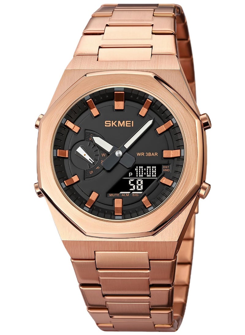 SKMEI Men Watch Dual-Display Electronic Watch with Luminous 30m Waterproof Watch Fashion multifunctional Sports Watch for Men- 1816 - Image 1
