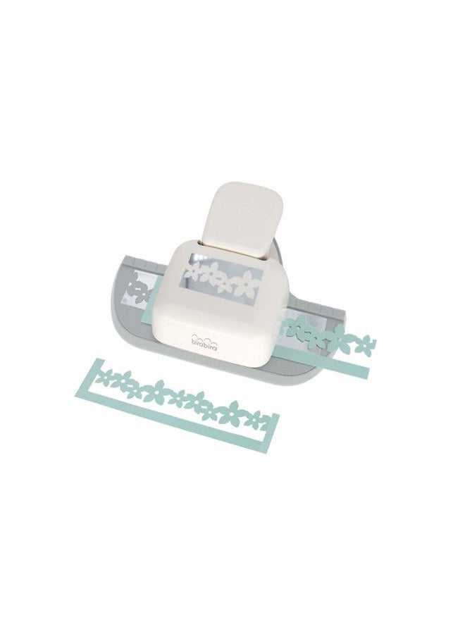 BiraBira Bira Deep Edger Border Craft Punch for Scrapbooking Cards Arts (Petal Chain) - Image 1