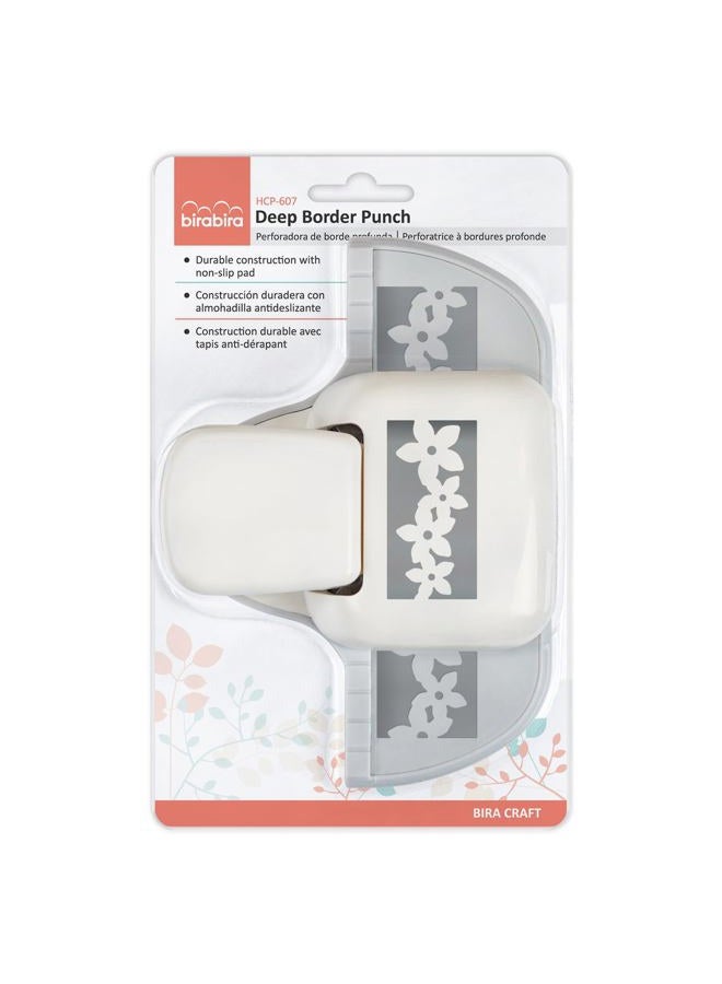 BiraBira Bira Deep Edger Border Craft Punch for Scrapbooking Cards Arts (Petal Chain) - Image 3