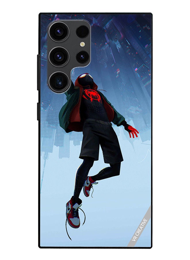 VR CREATIVE Protective Case Cover For Samsung Galaxy S23 Ultra 5G Spiderman Design Multicolour - Image 1