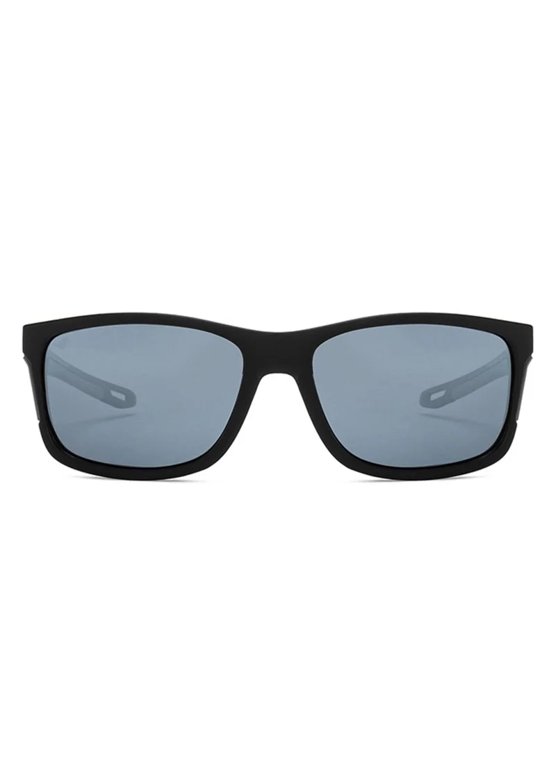 VINCENT CHASE Vincent Chase By Lenskart | Black Grey Full Rim Square Branded Latest and Stylish Sunglasses | Polarized and 100% UV Protected | Men & Women | Large | VC S14456