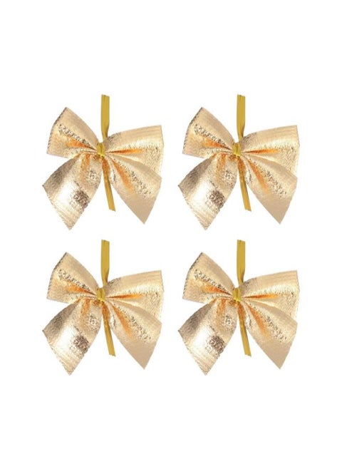 Gold Glitter Bow Mini Bow Craft New Year Bows Pack of 24