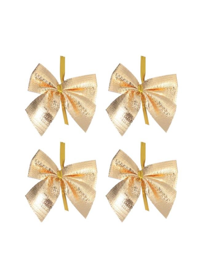 Gold Glitter Bow Mini Bow Craft New Year Bows Pack of 24
