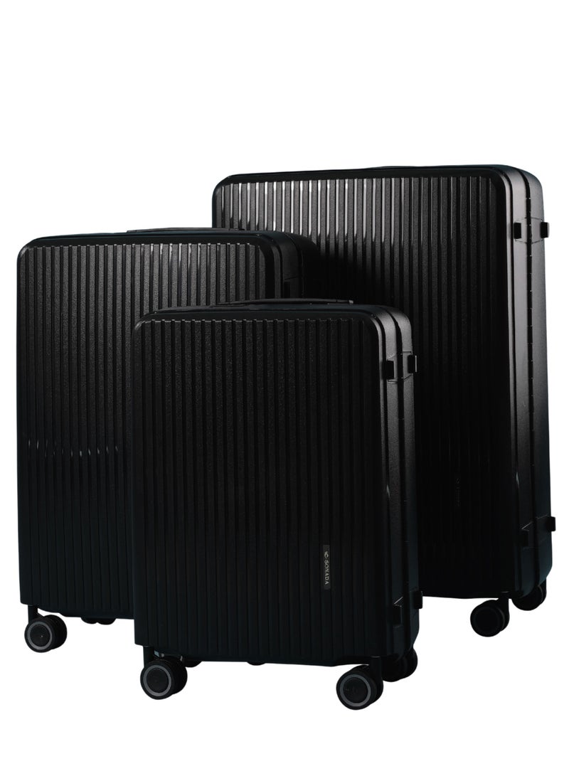 SONADA SONADA Unbreakable Luggage Unisex  ,Expandable ,International Lock With 4 Double Silent Wheels Set of 3 - Image 1