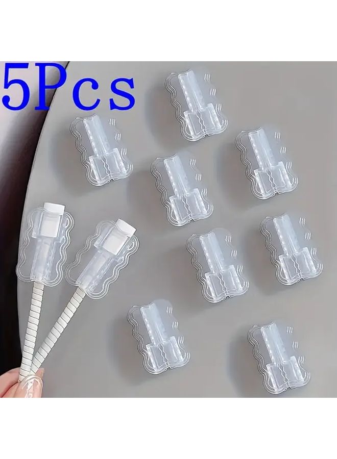 1 Pack Wave Cable Protector Set TPU Sleeve For Mobile Phone Data Cable Protection - Image 3