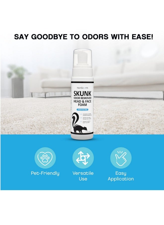 Skunk Odor Remover Head & Face Foam  Easily Eliminate Skunk Odor From Pets, Carpets, Clothing, ReadyToUse For Dogs, Cats, Home, Carpet, Car, Clothes  Fragrance Free Freshener - pzsku/ZF0B7AC1C50578C9BE0FCZ/45/_/1726222439/e9d044a2-32c6-4f48-8b34-949533b7e7e7