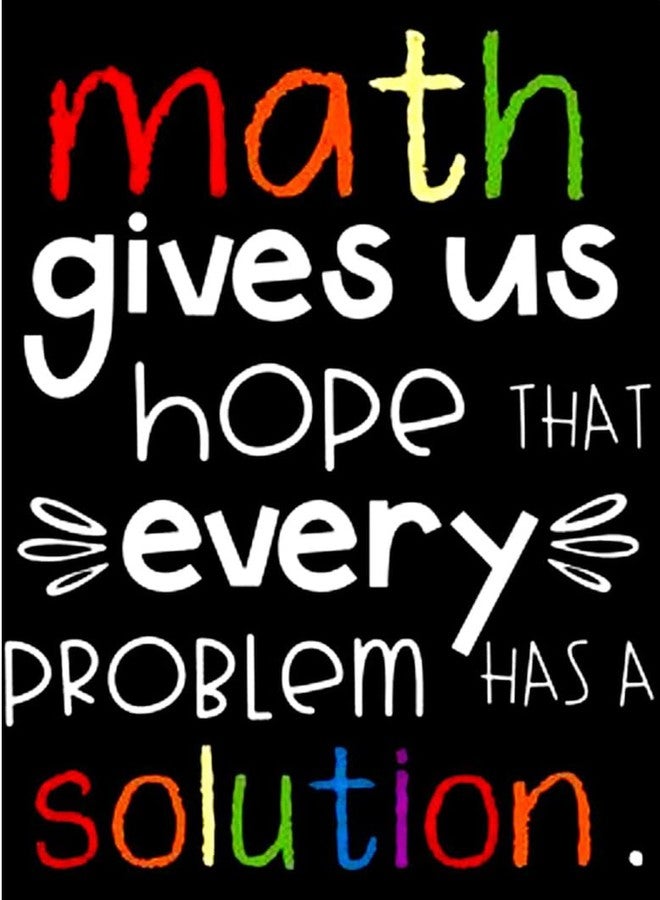 Design Zoo Math Gives Us Hope Poster for Living Room, Study Room Coaching Classes Class Room | Modern Wall Art Home Decor | Unframed Print | (Multicolour, Size:- 13 x 19 Inch)