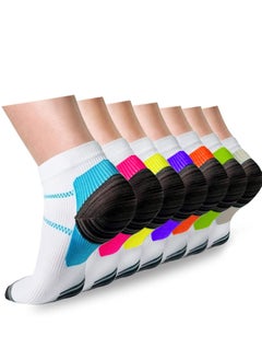 Compression Socks, Plantar Fasciitis for Women, Circulation Arch Ankle Support, 15-20 mmHg Best Running Cycling, Nurses, Hiking