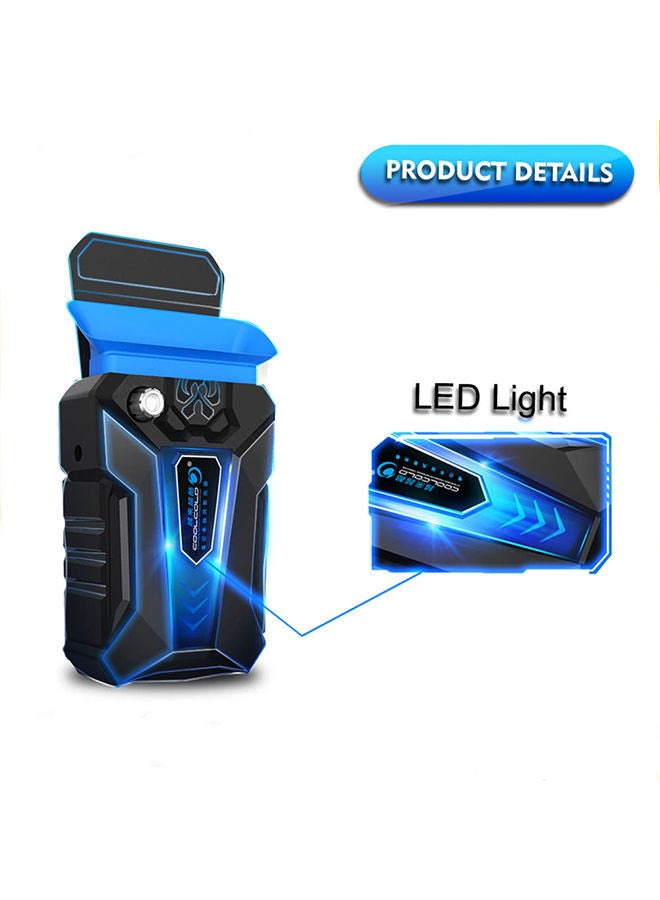 NIBEMINENT Portable Laptop Cooler Black/Blue - Image 4