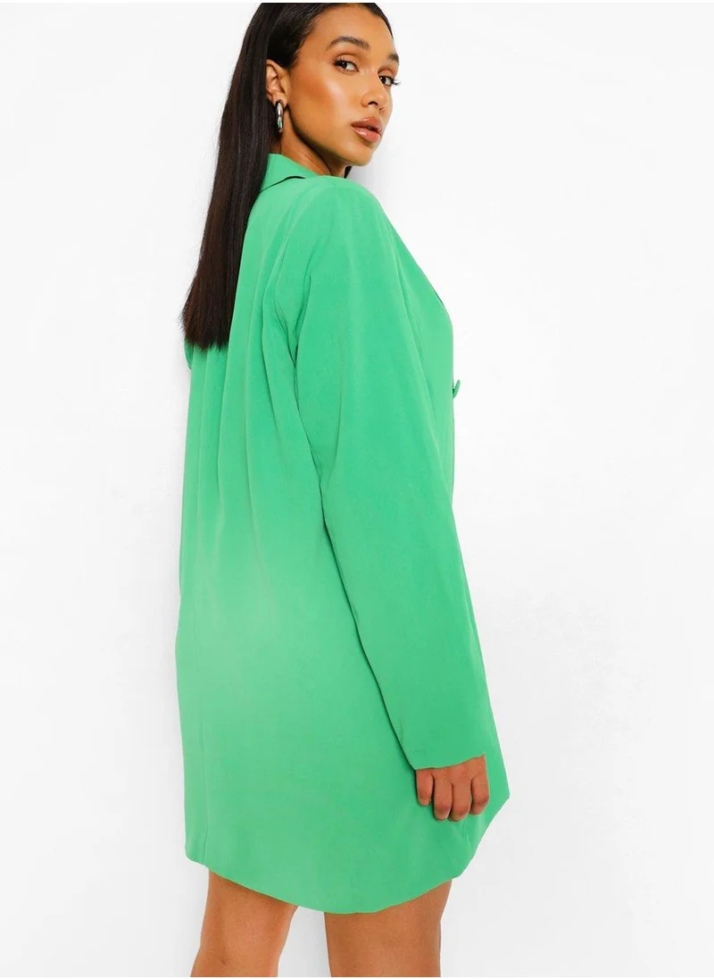 boohoo Double Breasted Oversized Dress