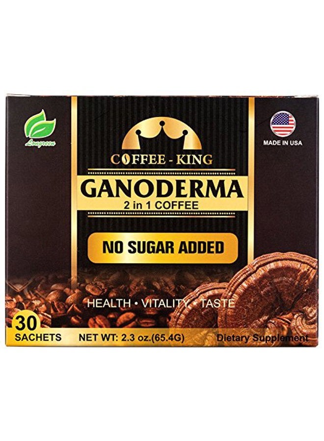Longreen Ganoderma Coffee - Reishi Mushroom Coffee. 2 in 1 sugar free - 30 sachets - Image 2
