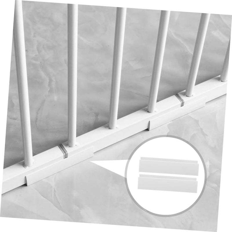 Toyvian 4pcs Dog Gate U-Shaped Groove Support for Pet Gates and Doorway Barriers Easy Installation Versatile Use Secure Pet Safety Fencing - Image 4