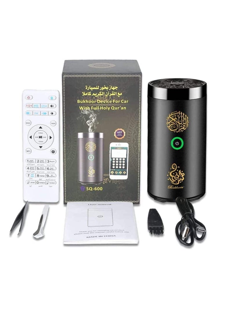 TIGER Car Bakhoor With Quran Speaker, Portable Arabian Electronic Aromatherapy Incense Burner, Quran Speaker Rechargeable USB-C Aromatherapy Machine Aroma Diffuser Remote And App Control Mini Bakhoor Burner SQ-600 - Image 5