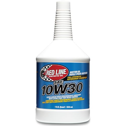 Red Line زيت محرك صناعي بالكامل SAE 10W30 من Red Line (11304) - 1 لتر (6 عبوات) - Image 1