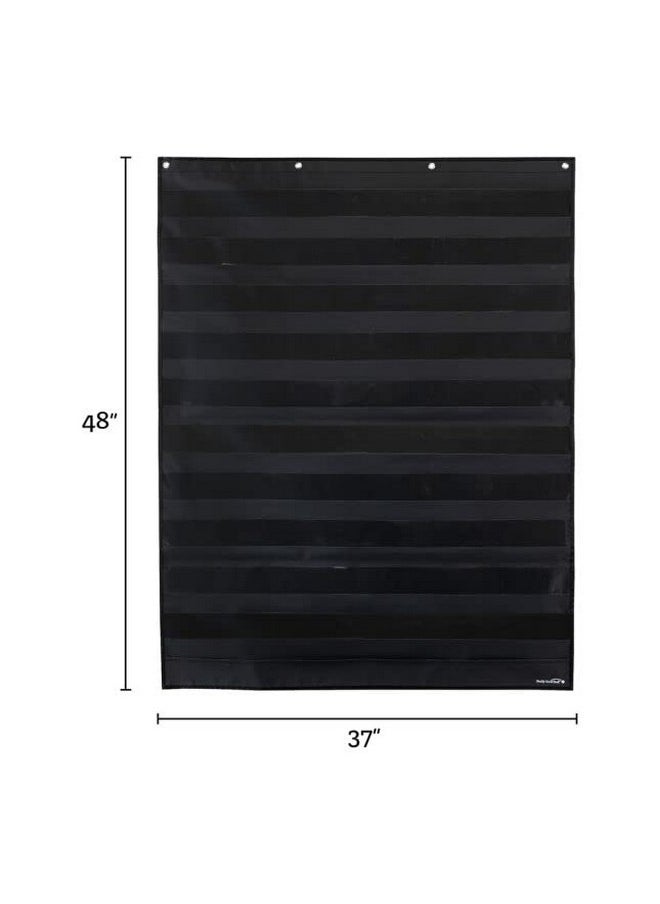 Really Good Stuff Large Rectangle Pocket Chart Black - 1 Pocket Chart  - Image 3