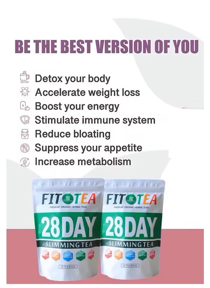 Wins Town - Detox Tummy Tea Bags 28 Days, Weight Loss Slimming Tea, Slimming Diet Herbal Tea 28 sachet - Image 1