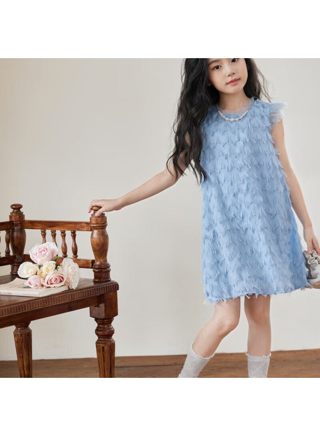 Luson Chen Da Zhu Girls' Summer Dress, Vacation Style Children's Dress, Beach Outing - Image 4