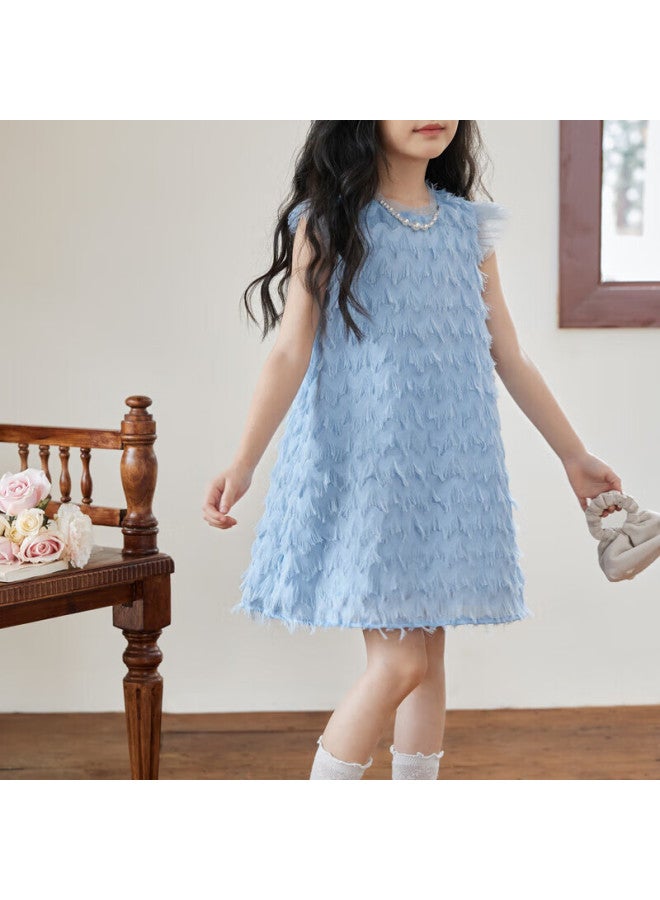 Luson Chen Da Zhu Girls' Summer Dress, Vacation Style Children's Dress, Beach Outing - Image 5