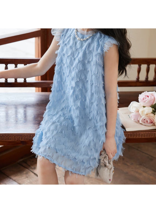 Luson Chen Da Zhu Girls' Summer Dress, Vacation Style Children's Dress, Beach Outing - Image 2