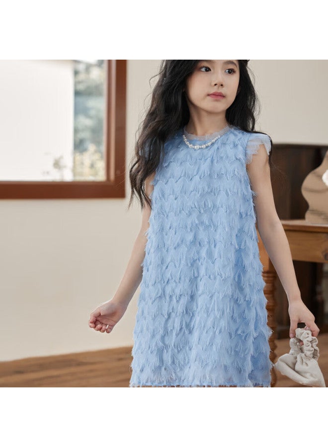 Luson Chen Da Zhu Girls' Summer Dress, Vacation Style Children's Dress, Beach Outing - Image 3