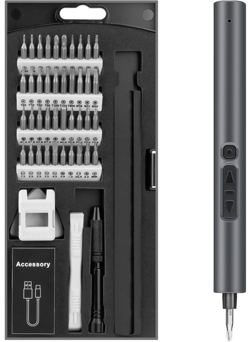Electric Screwdriver Set 52-in-1 – Magnetic Precision Screwdriver Kit for Phone, Laptop, Camera, and Clock Repairs - Image 1