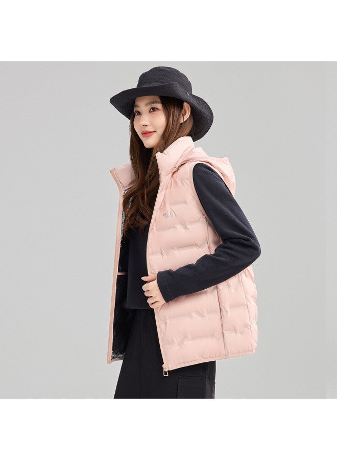 YaYa Autumn Winter Lightweight Comfortable Versatile Simple Hooded Outdoor Down Vest - Image 2