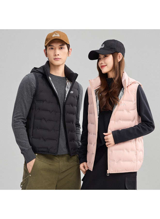 YaYa Autumn Winter Lightweight Comfortable Versatile Simple Hooded Outdoor Down Vest - Image 5