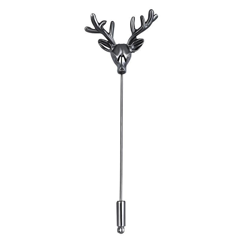 Mahi Deer-Shaped Lapel Pin Brooch Suit Accessory for Mens (PABP1101013PR) - Image 1