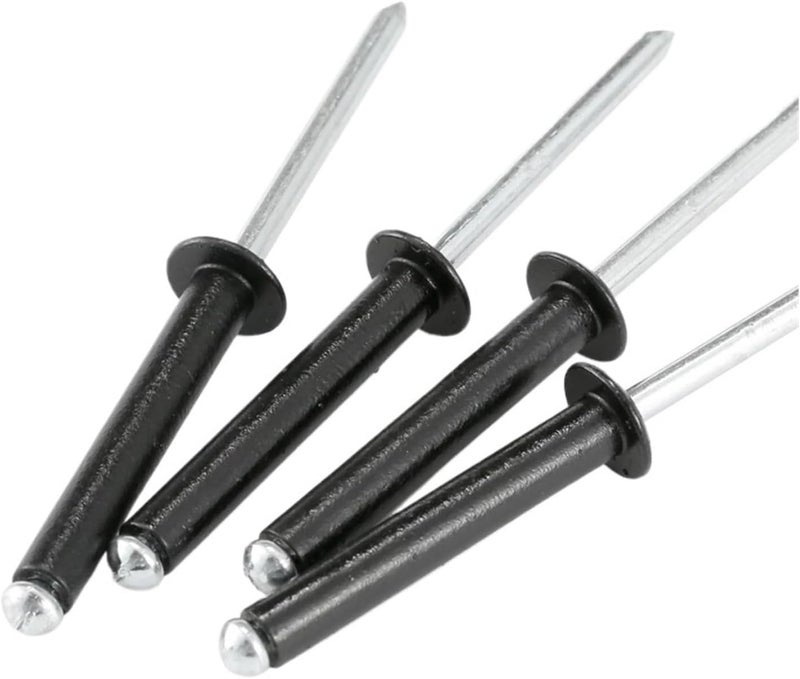Blind Rivets, Blind Rivets Black Aluminum Dome Round Open Hollow Pull M3 .6 M4 M6 .4 Decoration Nail Dropper Self Plugging Rivet(M3.6x8mm-50pcs) - Image 5