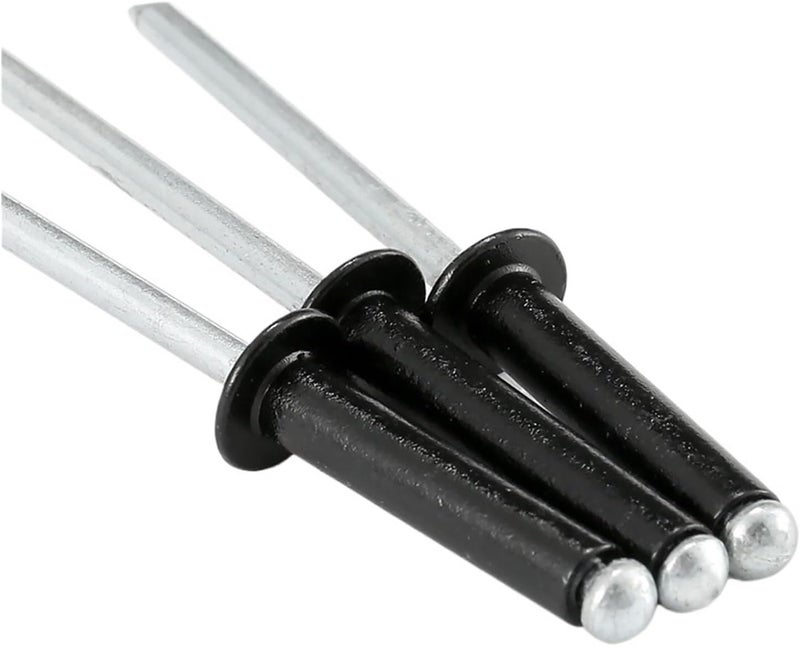 Blind Rivets, Blind Rivets Black Aluminum Dome Round Open Hollow Pull M3 .6 M4 M6 .4 Decoration Nail Dropper Self Plugging Rivet(M3.6x8mm-50pcs) - Image 4