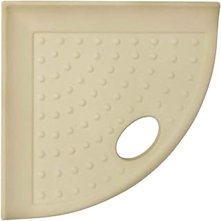 Questech 5 inch Shower Foot Rest Corner Bathroom Organizer Corner - Matte Sand Shower Caddy Metro Wall Mount Flatback - Image 1