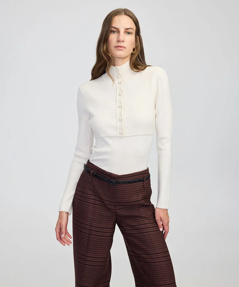 Ipekyol Layered-Effect Knit Top