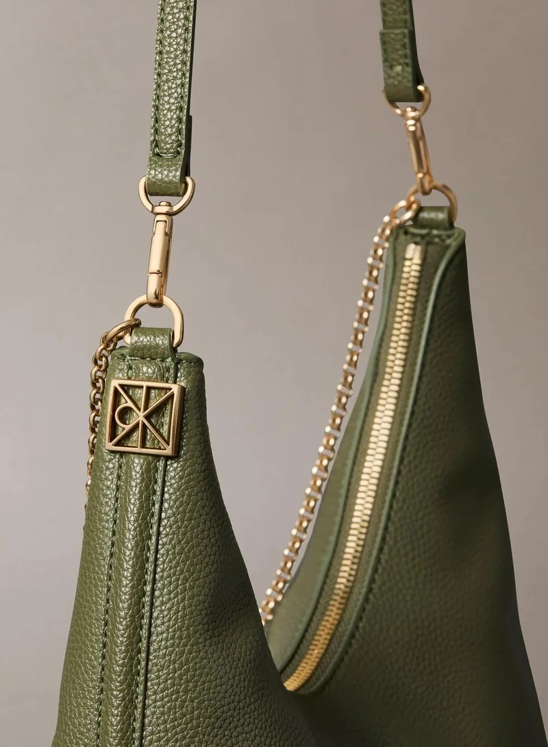 Calvin Klein  Pebbled Jewellery Chain Hobo Bag for Women | Best Price UAE